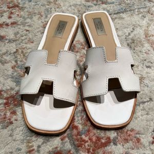 Steve Madden White Haydn Sandal